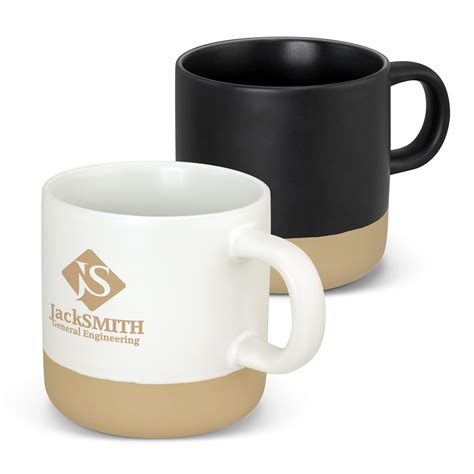 Promotional Two Tone Stoneware Coffee Mugs - Bongo