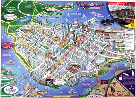 Vancouver Downtown Map - Vancouver BC