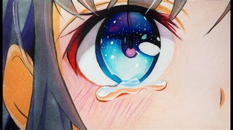 How to Draw Anime Eyes with Tears | Step by step !!!描き方 - YouTube