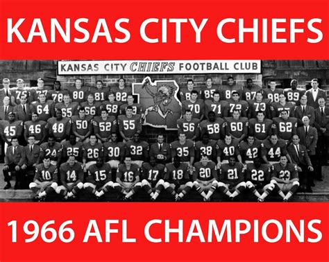 Kansas City Chiefs - 1966 AFL Champions, 8x10 Team Photo | eBay