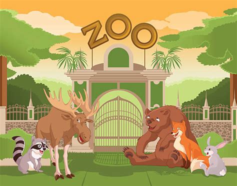 Royalty Free Zoo Gate Clip Art, Vector Images & Illustrations - iStock