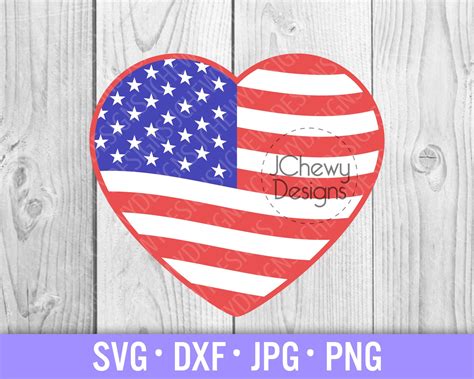 American Flag Heart SVG American Heart Svg American Flag - Etsy