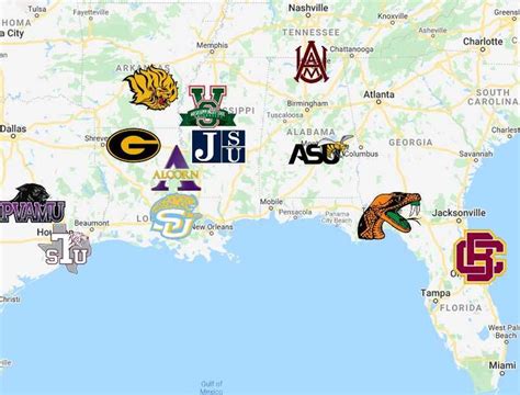 2023 Southwestern Athletic Conference Map | Sun belt, Map, Sports logo