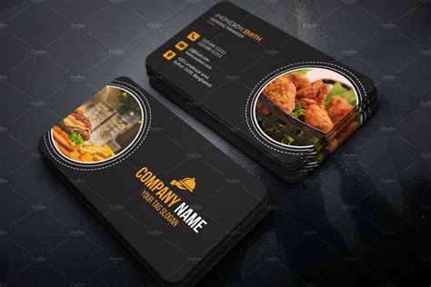 Restaurant Business Card | Business Card Templates ~ Creative Market