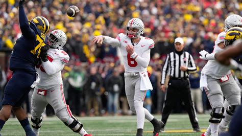 Kyle McCord 2023 stats vs Ohio State quarterbacks historically