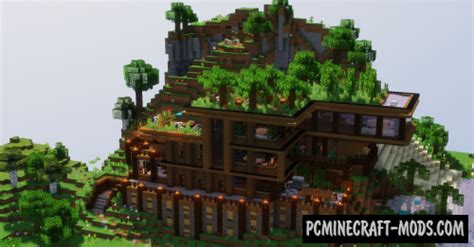 Modern Cliff-side - Mansion Map For Minecraft 1.20.4, 1.20.2 | PC Java Mods