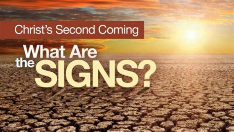 The Signs Of Jesus' Return | Immanuel Conrad Ministries