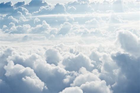 White Fluffy Clouds Stock Photo - Image: 55474274