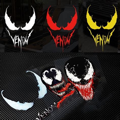 Reflective Venom Stickers Decal Moto Windshield Sticker Graphics Wrap Vinyl Waterproof For Car ...