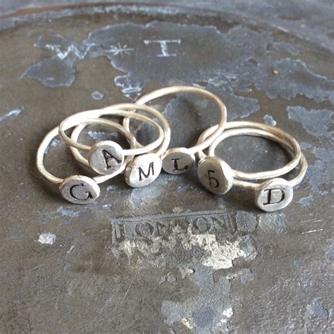 Sterling silver, initial / signet ring made to order and completely unique UK P&P