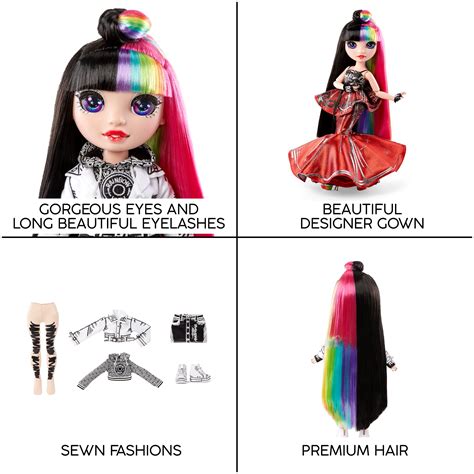 Rainbow High 576761EUC Collector Fashion Doll JETT Dawson-with Multicoloured Hair & Limited ...