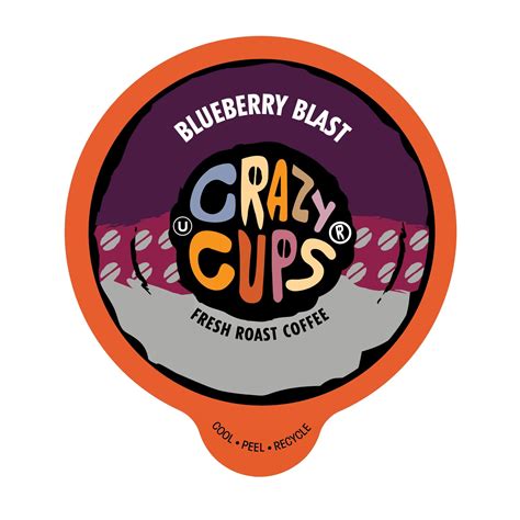 Crazy Cups Flavored Coffee, for the Keurig K Cups 2.0 Brewer, Blueberry Blast, 22 Count ...