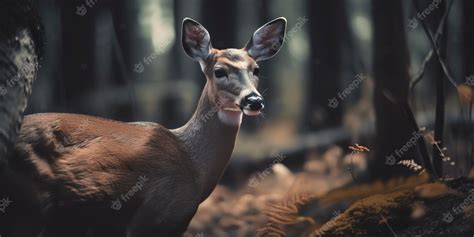 Premium Photo | Photography of a deer in the forest