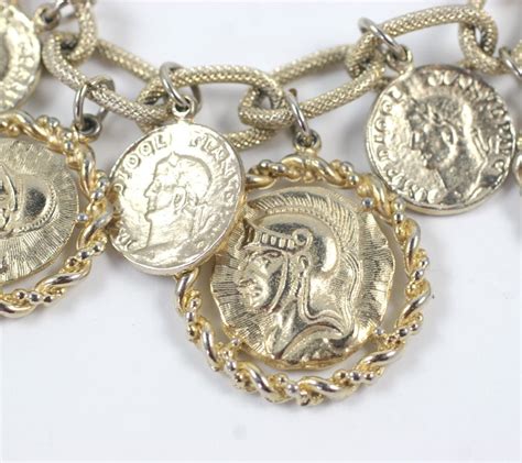 Coin Charm Bracelet For Sale at 1stdibs