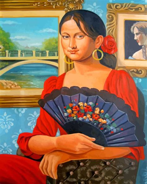 Spanish Mona Lisa - Paint By Number - Num Paint Kit