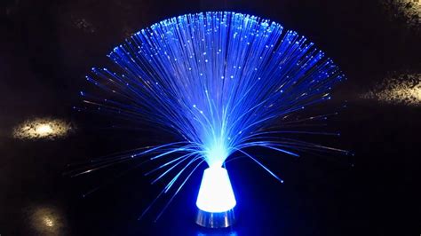 Crystal Base Fiber Optic Lamps - Glowproducts.com - YouTube