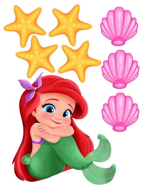 Cake topper la sirenita | Mermaid cake topper, Baby mermaid, Little mermaid cake topper