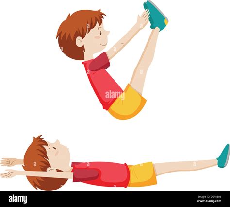 A boy sit up exercise Stock Vector Image & Art - Alamy