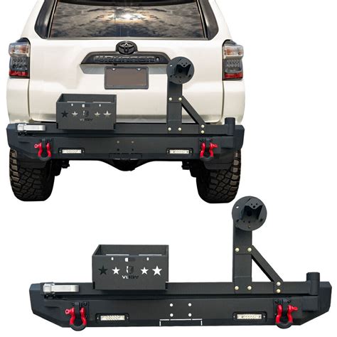 For 2015-2020 Toyota 4Runner Rear Bumper w/Spare Tire Rack and Oil Drum | eBay