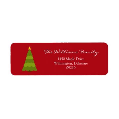 Christmas Holiday Return Address Labels | Zazzle