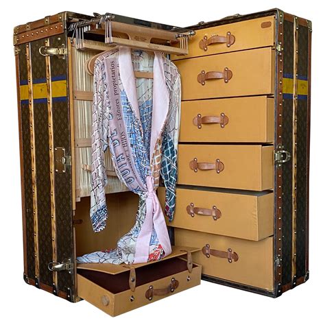 Original Louis Vuitton Monogrammed Steamer Trunk, Fully Complete With All Pieces ...
