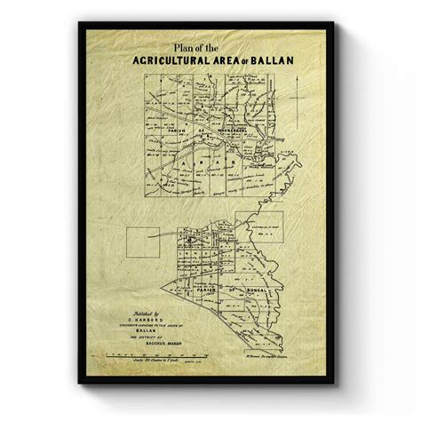 Ballan, Victoria Australia Vintage Map #4 (186-) – Vintage Maps