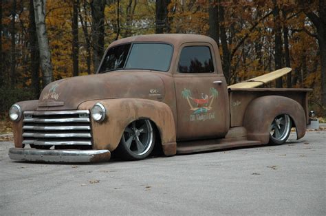 1952 chevrolet rat rod patina shop truck Hot Rod pro touring 3100 Apachie street