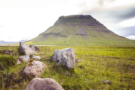 Kirkjufell from the left, Iceland