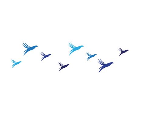 bird fly sign abstract template icons vector 585520 Vector Art at Vecteezy