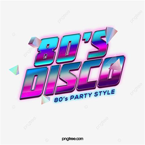 Disco Party Retro Style 80s Art Word Design Text Effect PSD For Free ...