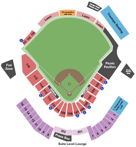 Parkview Field Seating Chart | Star Tickets