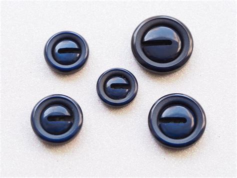 Dark Navy Blue Button Robust Button Unisex Two Hole Button | Etsy | Blue glass, Glass buttons ...