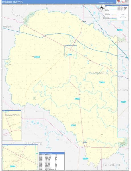 Maps of Suwannee County Florida - marketmaps.com