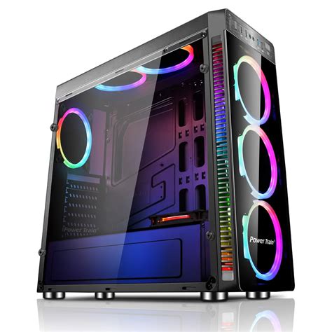 Rgb Backlit Style Pc Gamer Towers Aluminum Customize Gaming Computer ...