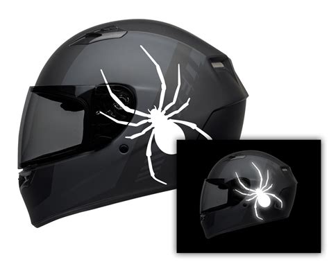 Reflective Motorcycle Helmet Sticker / Decal / Waterproof / Spider 2pcs - Etsy