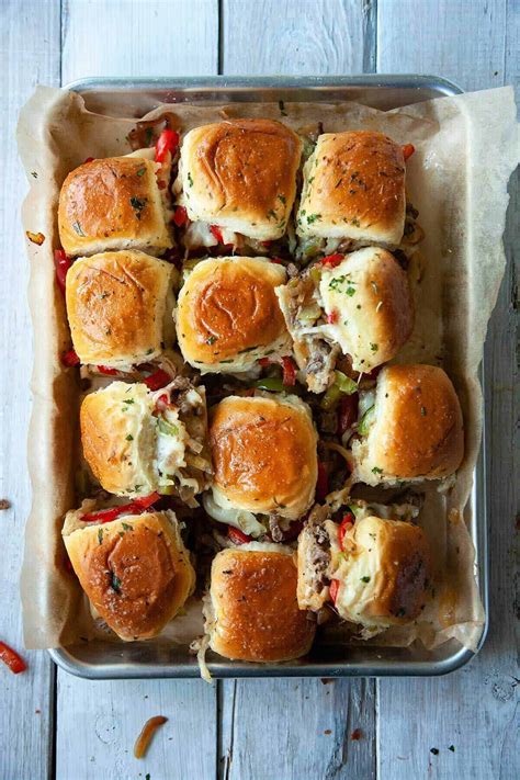 The BEST Philly Cheesesteak Sliders | Foodtasia