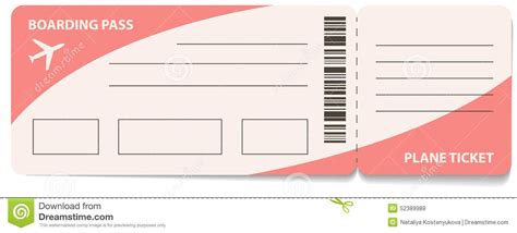 Printable Fake Airline Ticket Template Free