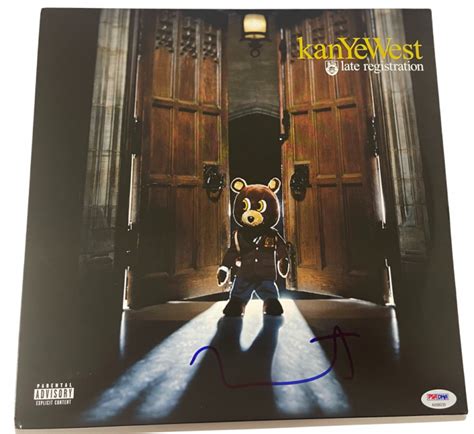 KANYE WEST SIGNED LATE REGISTRATION ALBUM VINYL AUTHENTIC AUTOGRAPH PSA COA | Autographia