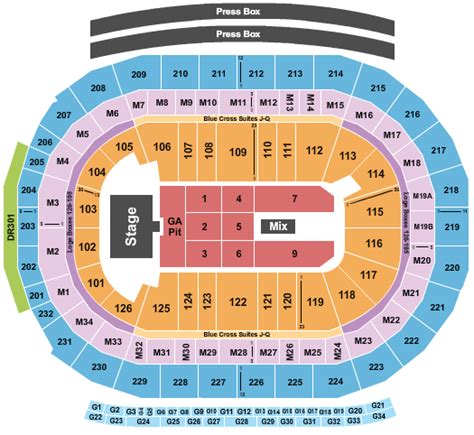 Little Caesars Arena Seating Chart Wwe | Two Birds Home