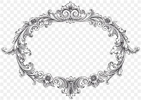 Picture Frame Vintage Clothing Clip Art, PNG, 1600x1134px, Borders And Frames, Black And White ...