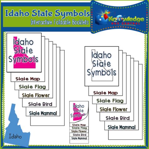 Idaho State Symbols Interactive Foldable Booklets - Classful