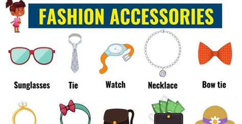 Fashion Accessories: List of Accessories for Men and Women in English ...