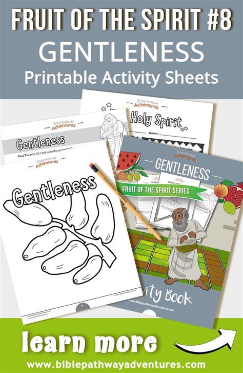 Fruit of the Spirit Gentleness lesson | Printable Fruit of the spirit activities for kid ...