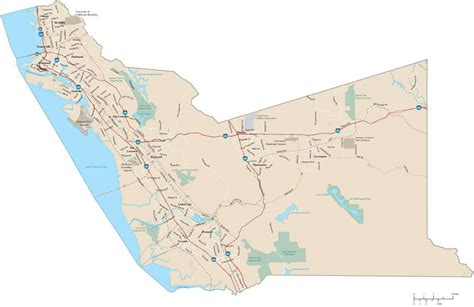 Map Of Alameda County Ca | Cities And Towns Map