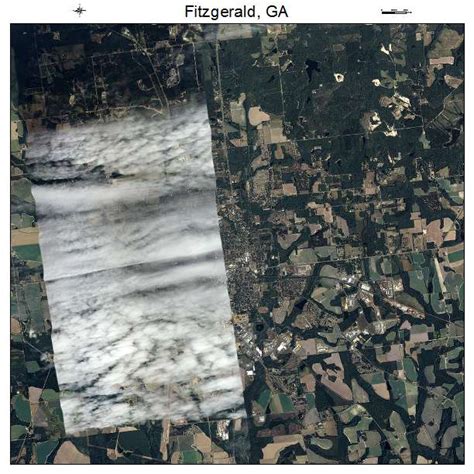 Aerial Photography Map of Fitzgerald, GA Georgia