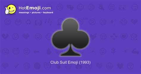 ♣️ Club Suit Emoji Meaning with Pictures: from A to Z