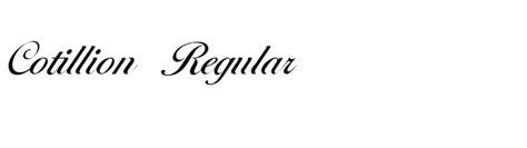 Cotillion Regular Font - FontPalace.com