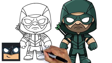 How To Draw GREEN ARROW | Cartooning Club Tutorial - YouTube