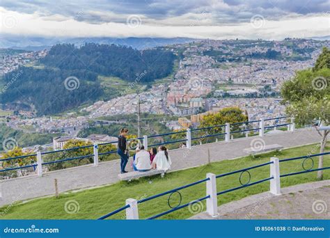 Aerial View of Quito from Panecillo Viewpoint Editorial Stock Photo ...