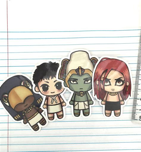 Ennead Character Vinyl Stickers Individual One Piece - Etsy